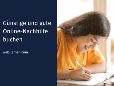 Günstige Online-Nachhilfe jetzt buchen bei web-lernen.com